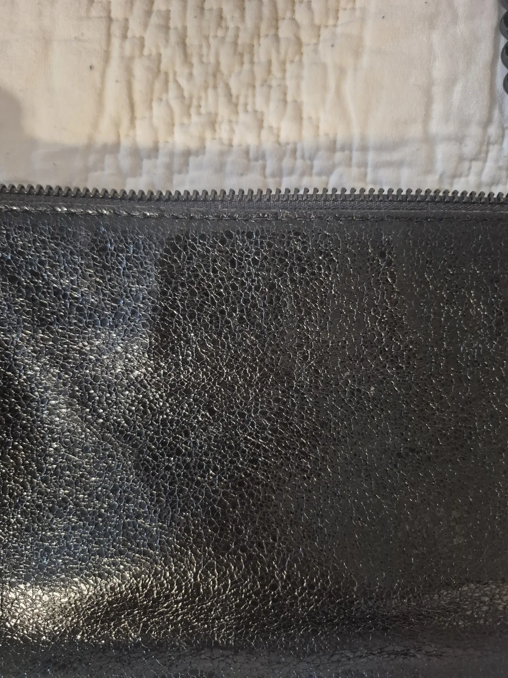 Victoria's Secret Black Quilted Chevron Chain Crossbody Bag
